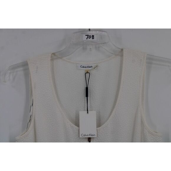 Calvin Klein Black And White Sleeveless Jumpsuit Pants One Piece Size 6 NWT - Picture 2 of 9